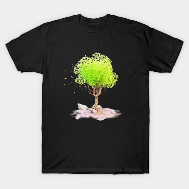 3D Tree T-Shirt by gerbful